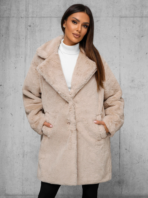 Ženska jakna bež OZONEE JS/11Z8168Z