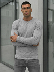 Muška majica dugi rukav siva OZONEE JS/DB71/2