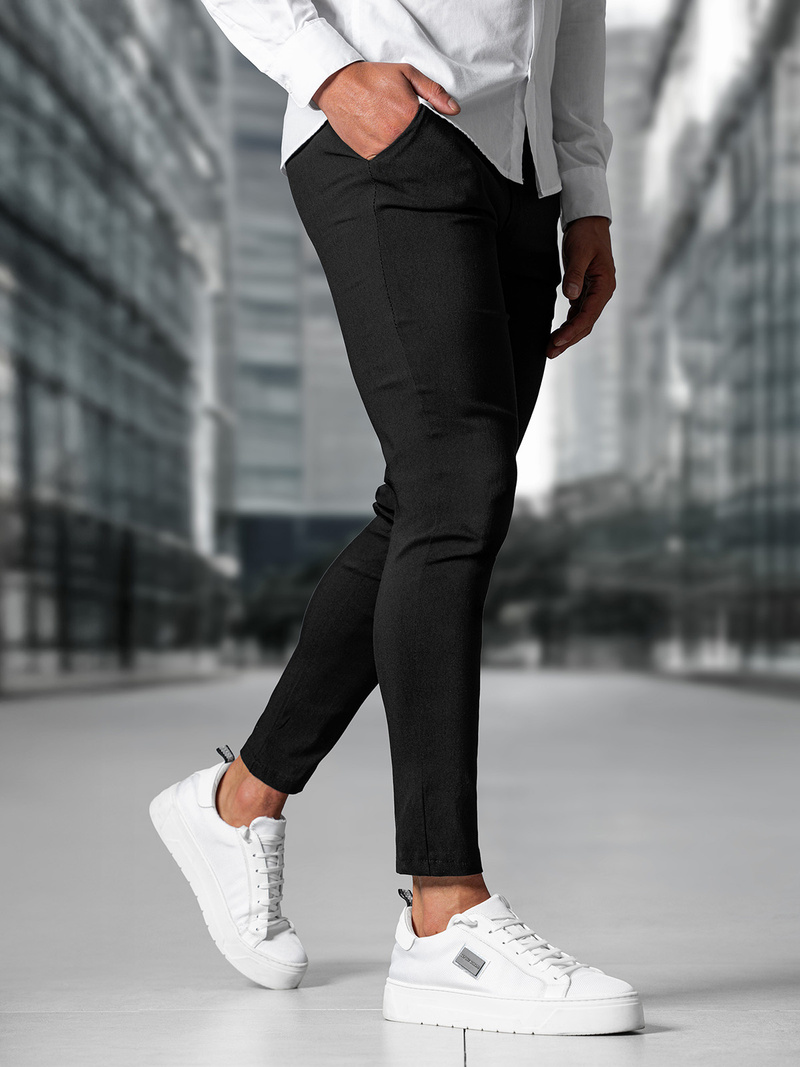 Muške Hlače Crne OZONEE O/P4049Z