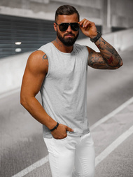 Muška majica bez rukava siva OZONEE JS/99001Z