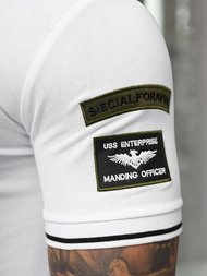 Muška polo majica bijela OZONEE NB/MT3144