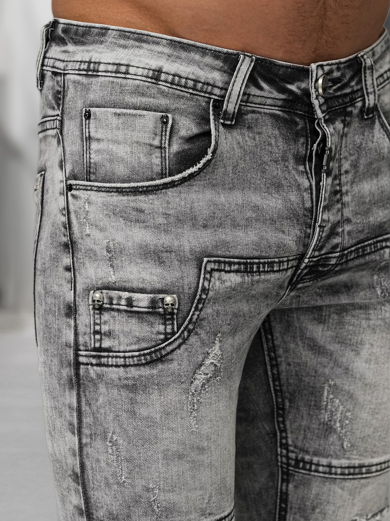 Muške traperice grafitne OZONEE NB/MP0163NZ