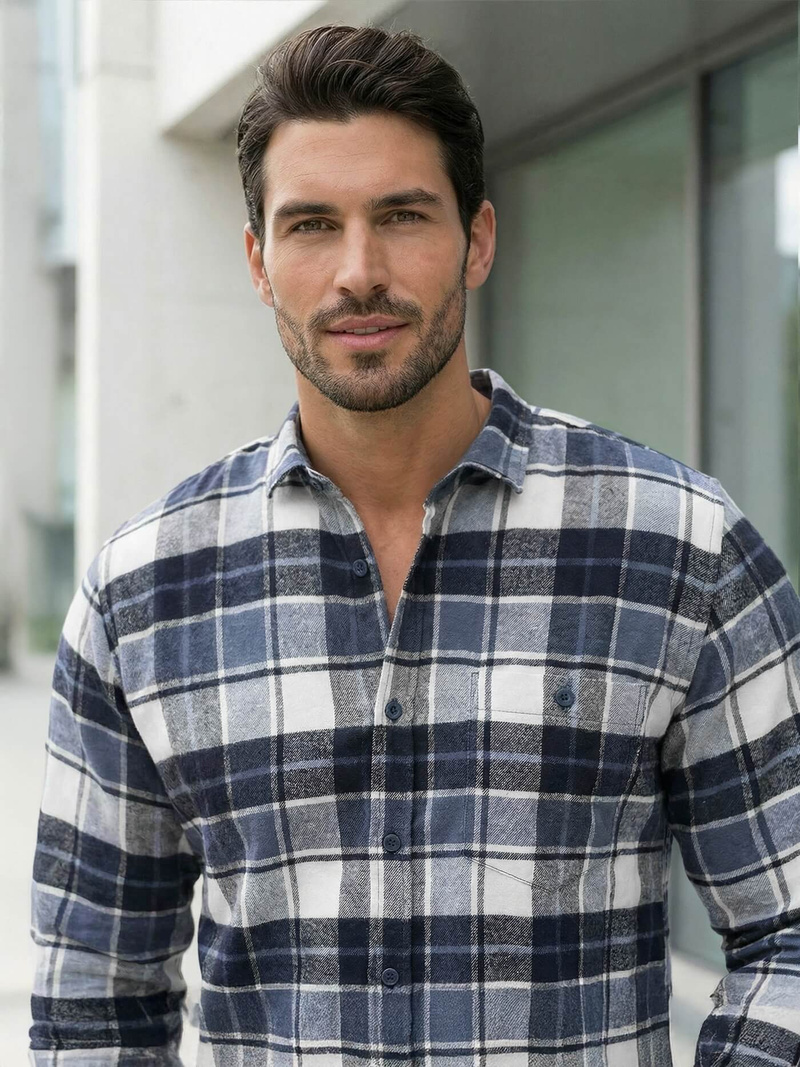 Muška Košulja Modra OZONEE V/V175Z