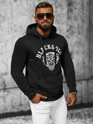 Muška dukserica s kapuljačom crna OZONEE NB/MF2007