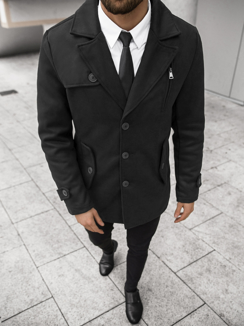 Muški kaput Crni OZONEE JS/79M3127Z