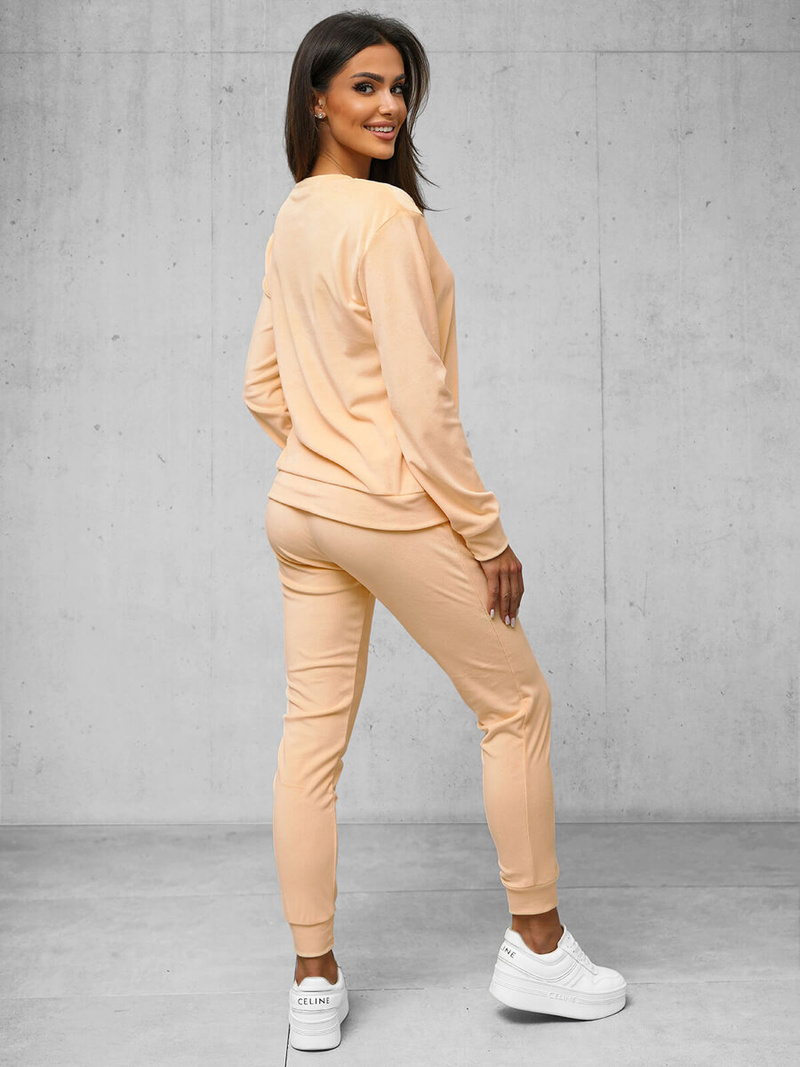 Ženski trenirka od velura losos OZONEE O/8C1173/150Z