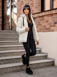 Ženska jakna ecru OZONEE JS/5M3251/281Z