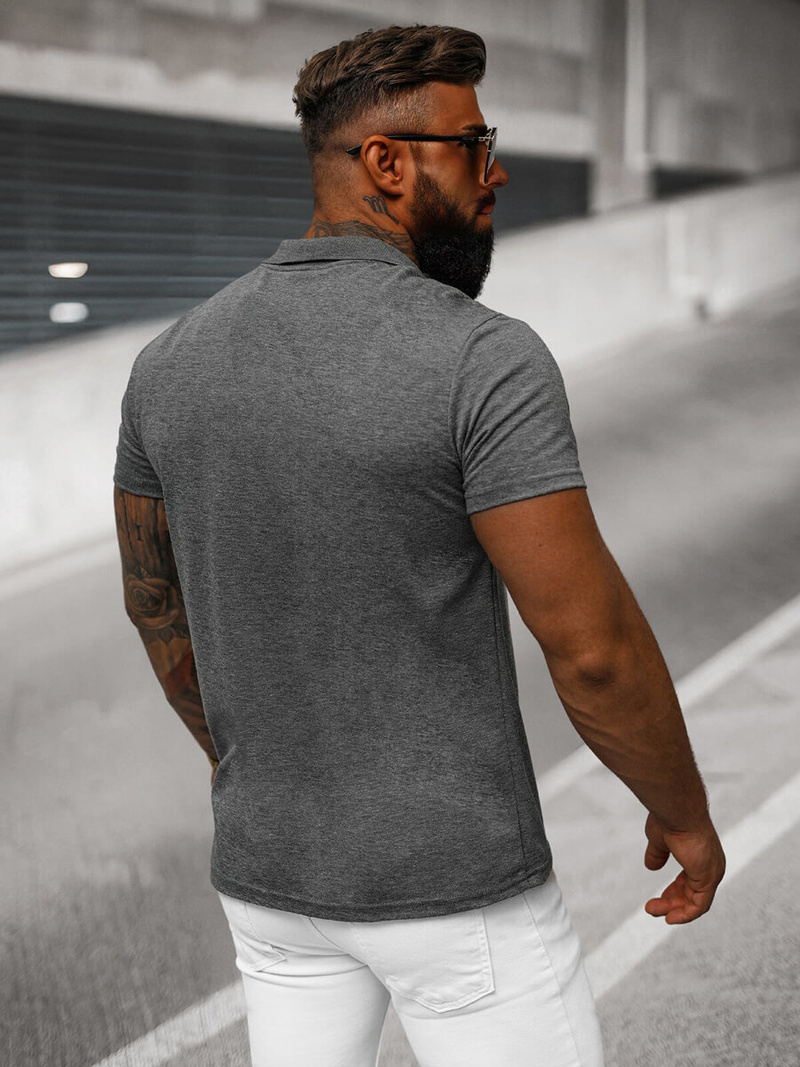 Muška polo majica grafitna OZONEE JS/8T80/5Z