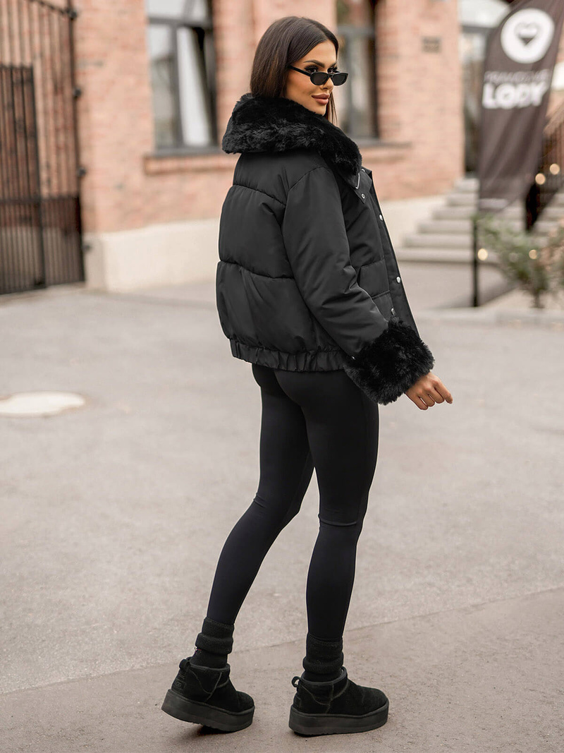 Ženska Zimska Jakna Crna OZONEE O/H833