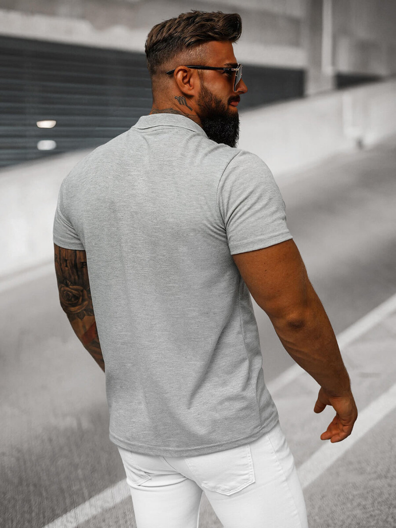 Muška polo majica siva OZONEE JS/8T80/2Z