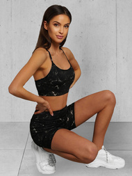 Dvodijelni set trenerke crni OZONEE O/XL015/1