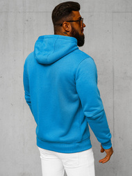 Muška dukserica s kapuljačom svijetloplava OZONEE JS/2008Z 