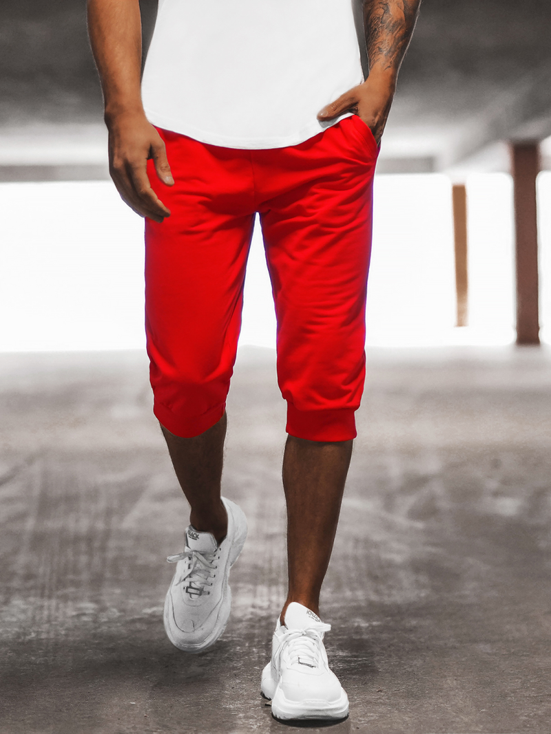 Muške Sportske Kratke Hlače Crvene OZONEE JS/XW07/18Z