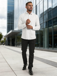 Muška košulja bijela OZONEE V/V185