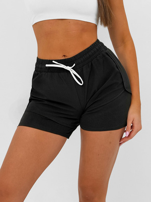 Ženske sportske kratke hlače crne OZONEE JS/17K591/3