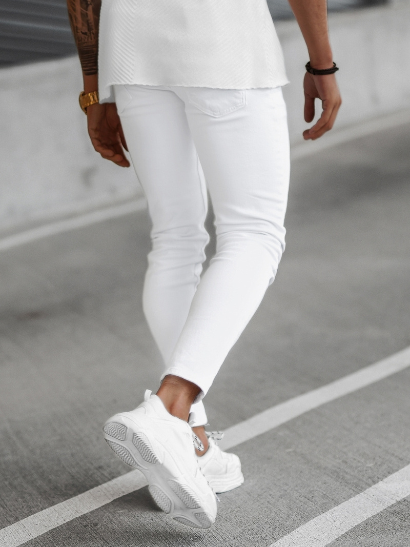 Muške Traperice Bijele OZONEE E/5348/01Z