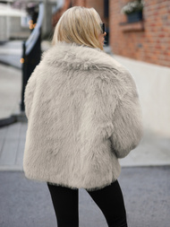 Ženska jakna sivo-bež OZONEE JS/61M8515/92