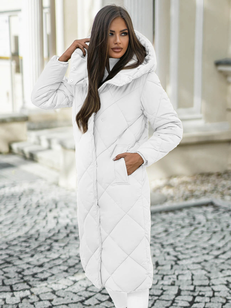 Ženska jakna bijela OZONEE JS/5M3173/281Z