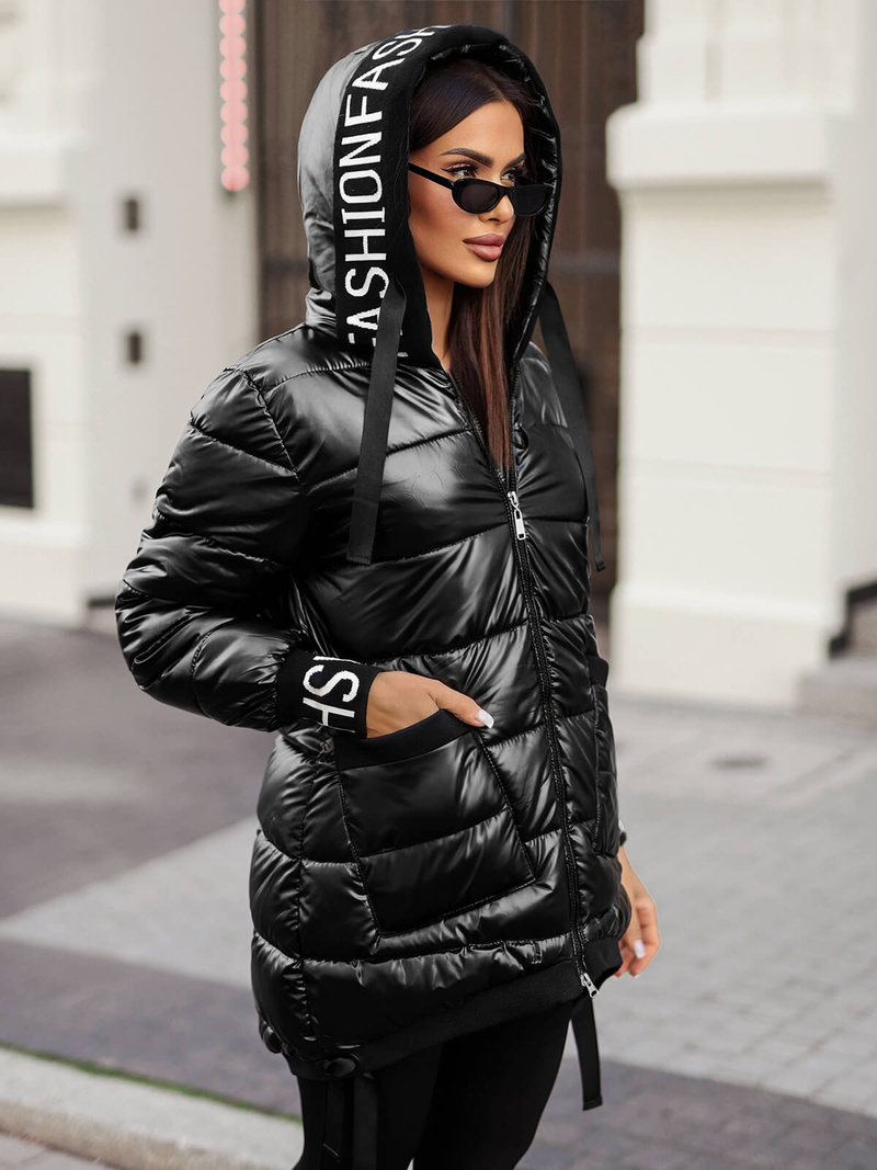 Ženska jakna crna OZONEE JS/5M3188/392Z