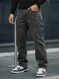 Muške traperice grafitne OZONEE O/KK2828/5Z