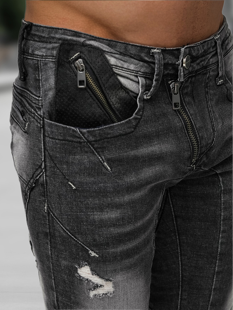 Muške traperice crne OZONEE NB/MP0045NZ