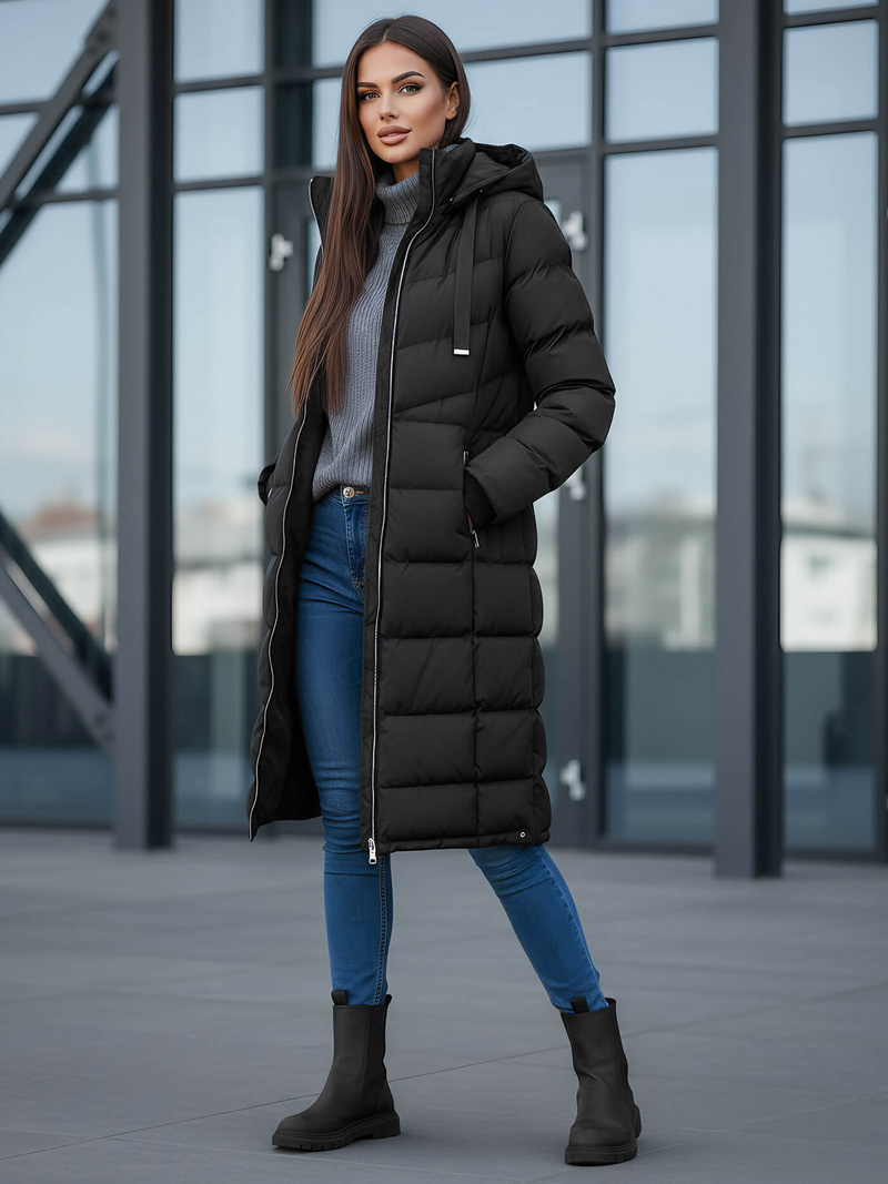 Ženska jakna crna OZONEE JS/M736/392Z