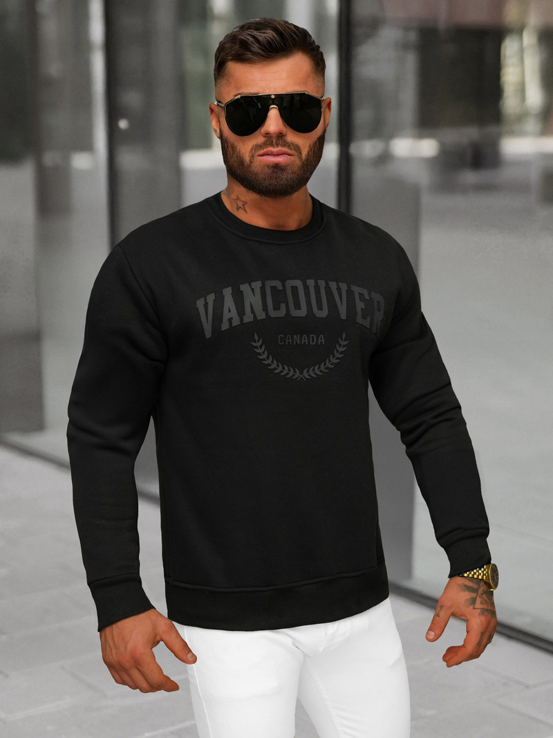 Muška dukserica crna OZONEE JS/8B1363/3