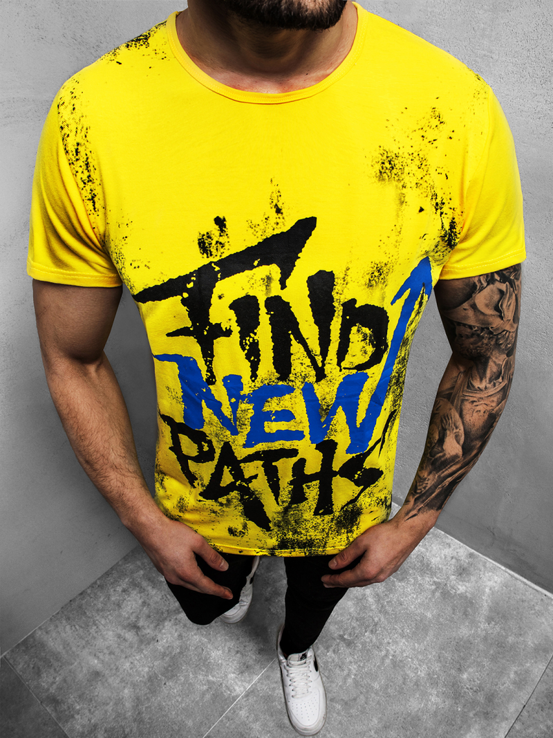 Muška majica Žuta OZONEE JS/KS2013Z