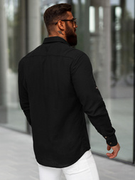 Muška košulja crna OZONEE O/V144