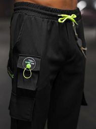 Muške chino jogger hlače crne OZONEE O/CP149Z