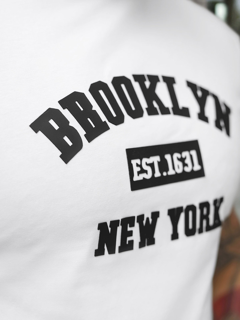 Muška Majica Bijeli OZONEE NB/MT3134