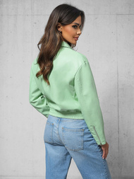 Ženska Kožna Jakna Mentol OZONEE O/G116