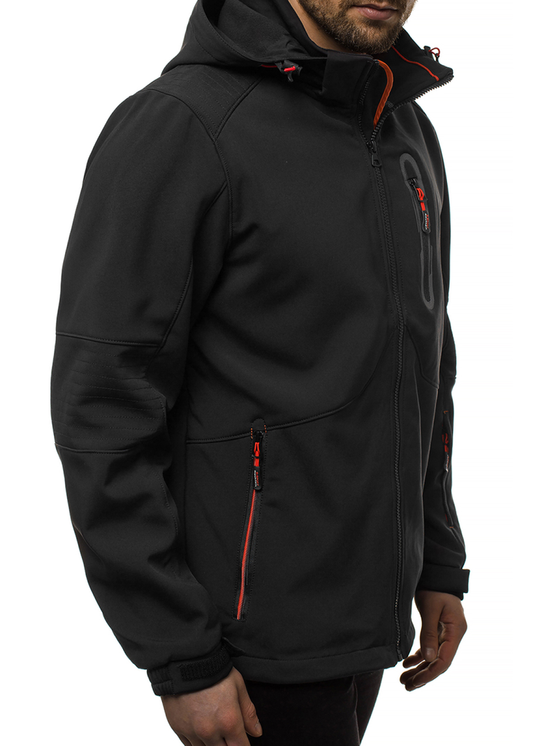 Muška softshell jakna crno-narančasta OZONEE GE/12263Z