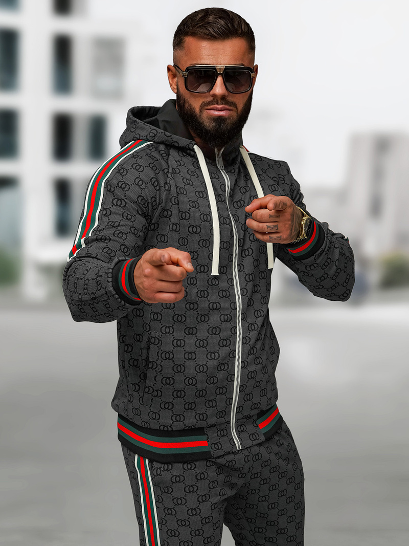 Muška trenirka crna OZONEE O/FF5111AB