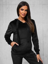 Ženski trenirka od velura crna OZONEE JS/35C1612/3