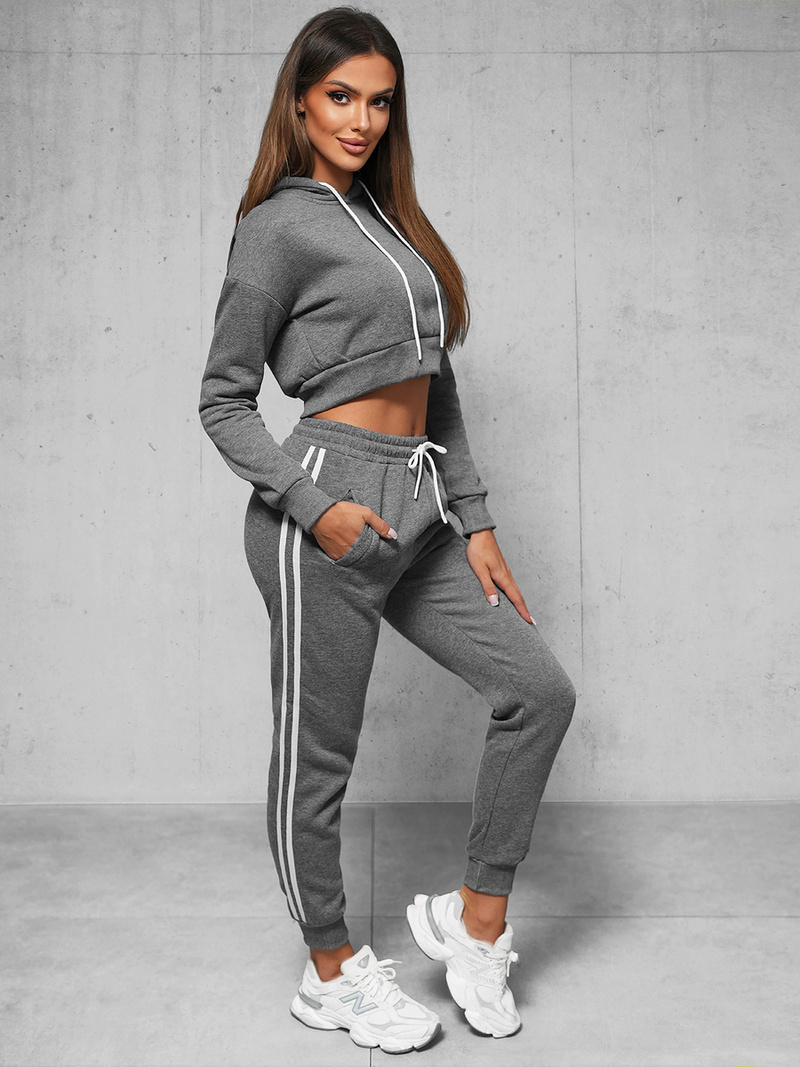 Dvodijelni set trenerke grafitni OZONEE JS/8C67/5