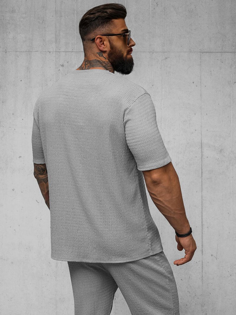 Muška Majica Sivi OZONEE O/Y960T