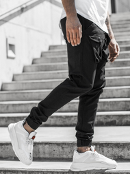 Muške chino jogger hlače Crne OZONEE G/11144