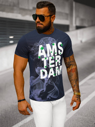  Muška Majica Modri OZONEE O/T128/25