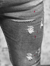 Muške Traperice Grafitne OZONEE O/MB459