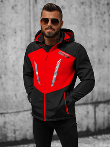Muška softshell jakna Crno-crvena OZONEE JS/HH022/1CZ