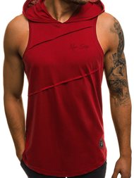 OZONEE O/2538 Muška majica bez rukava crvena