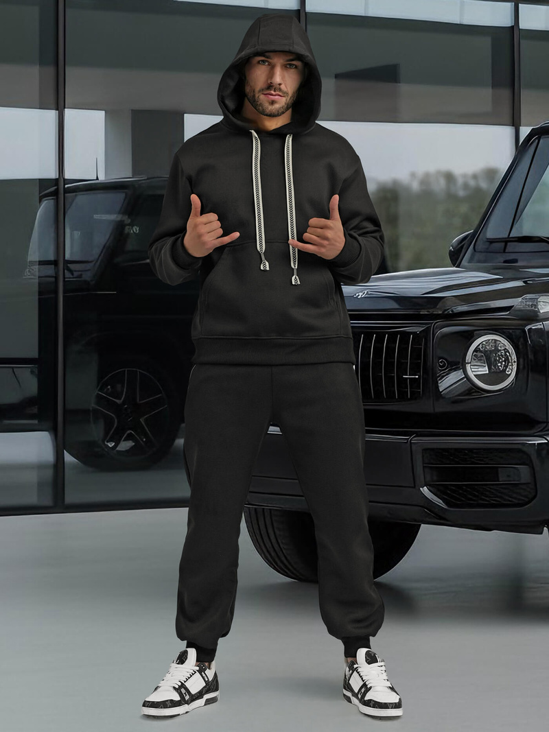 Muška trenirka crna OZONEE O/3C582AB