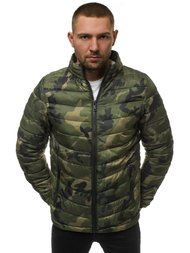 Muška proljetna jakna zelena-camo OZONEE JS/SM80Z