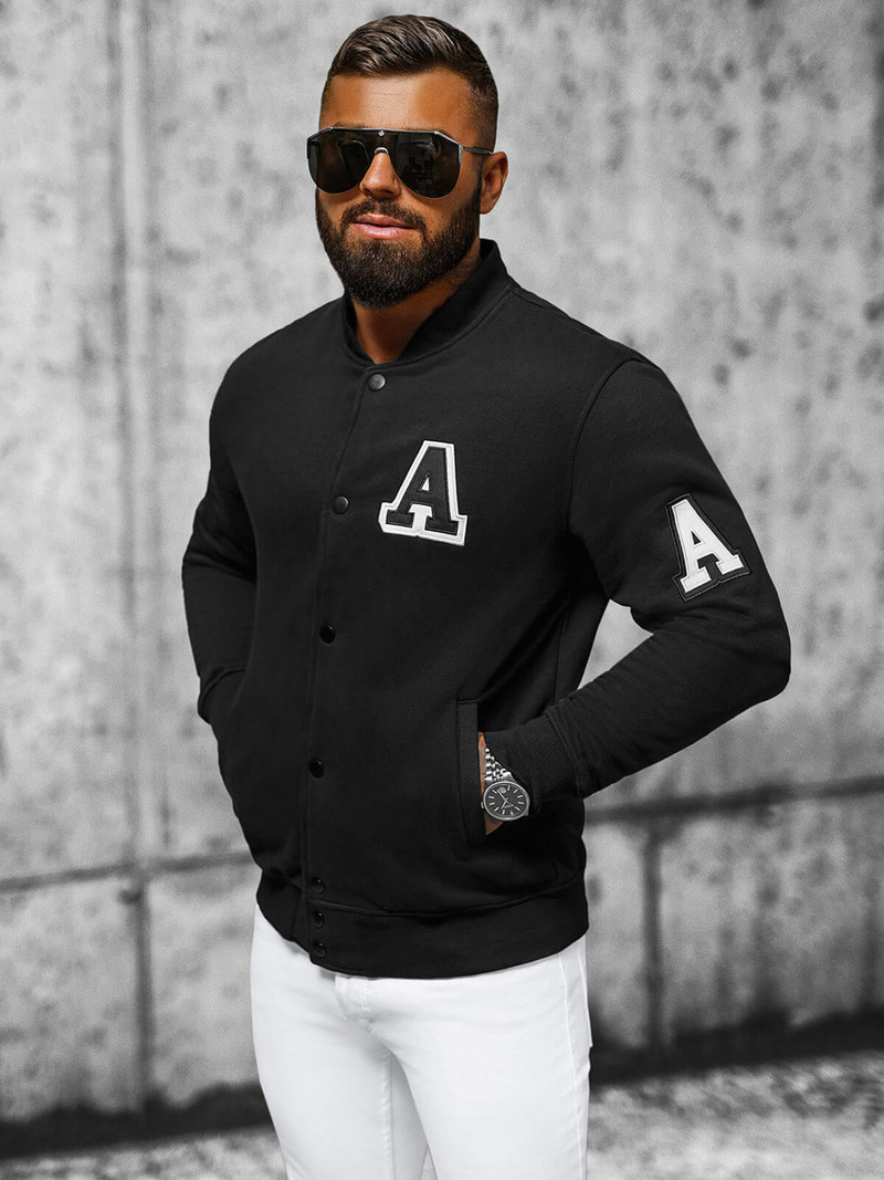 Muška dukserica crna OZONEE NB/MF2020