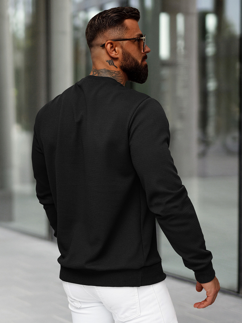 Muška Dukserica Crna OZONEE O/P2031Z