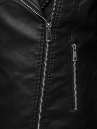 Ženska Kožna Jakna Crna OZONEE JS/11Z8097Z