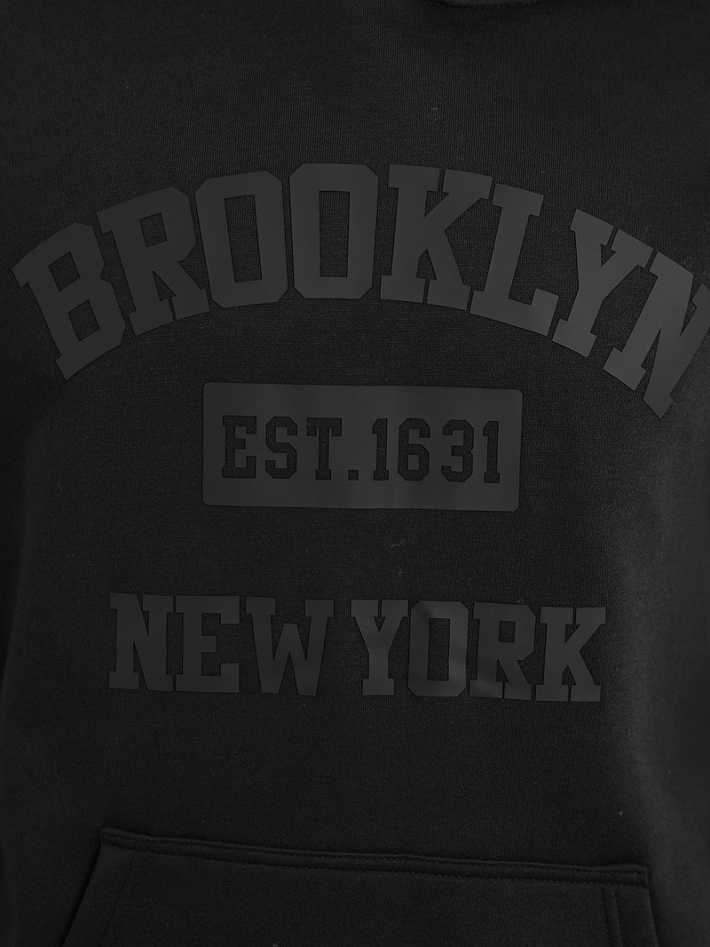 Muška dukserica s kapuljačom crna OZONEE JS/8B1969/3