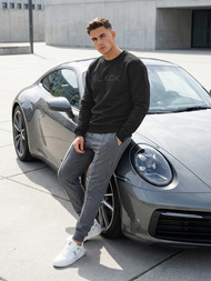 Muška dukserica crna OZONEE JS/8B1992/3