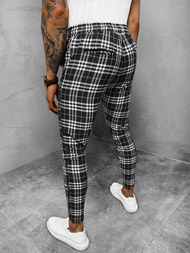 Muške Chino Hlače Crno-Bijele OZONEE DJ/2297/22